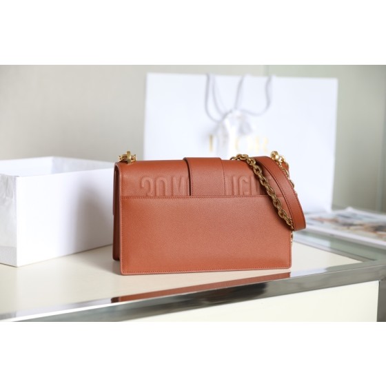 Montaigne New Montaigne palm print chain bag palm print deep bronze